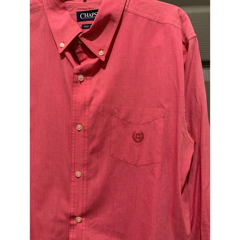 Chaps Air Long Sleeve Woven Solid Button Down Shi… - image 2
